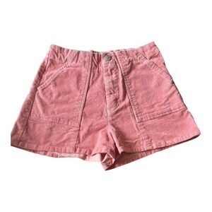 Roxy Women Pink Corduroy Shorts Size 26